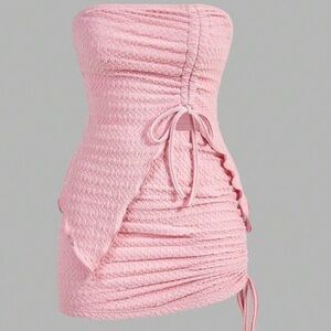 Pink drawstring set